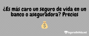 seguro de vida en banco o aseguradora